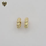 (1-2528-3) Gold Laminate - Twisted Hoops - BGO