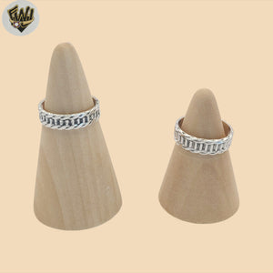 (2-5003-5) 925 Sterling Silver - Carved Band Ring