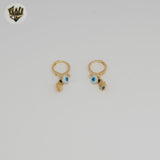 (1-2703) Gold Laminate - Protection Charm Hoops - BGF