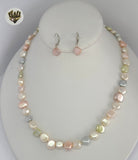 (MSET-50) Gold Laminate - 9mm Mallorca Pearls Set