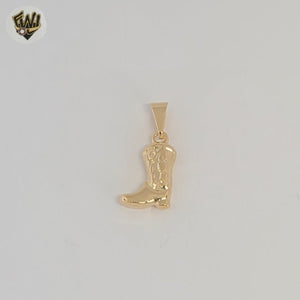 (1-2112-1) Gold Laminate - Boot Pendants - BGF