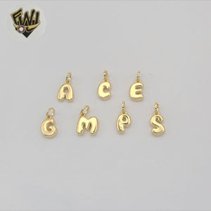 (1-2454-1) Gold Laminate - Balloon Initial Letter Pendants - BGF