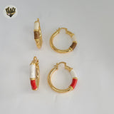 (1-2738-1) Gold Laminate - Colorful Hoops - BGO