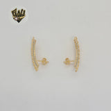 (1-1206-1) Laminado Oro - Pendientes Largos - BGF