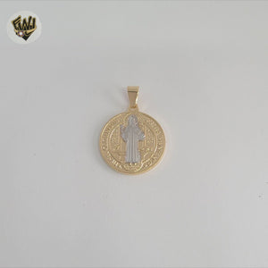 (1-2394) Gold Laminate -Saint Benedict Pendants - BGF