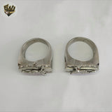 (4-0018) Acero inoxidable - Anillo Ancla Hombre.