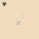 (2-5088-3) 925 Sterling Silver - Dangling Charms Ring.