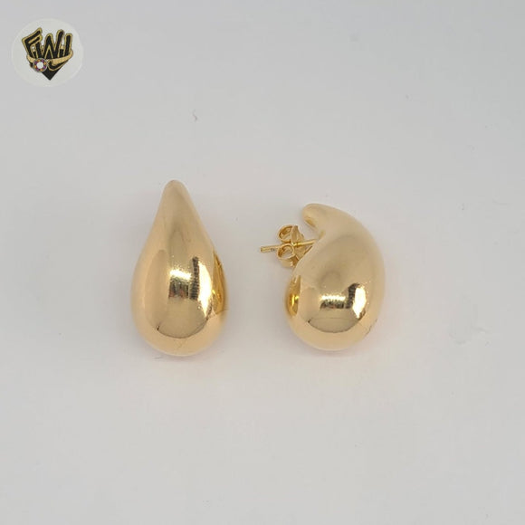 (1-2692-5) Gold Laminate - Chunky Drop Earrings - BGF