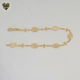 (1-0792) Gold Laminate - Religious Bracelet - BGF