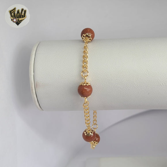 (1-0756-4) Gold Laminate - 3mm Venturina Bracelet - 7.5