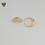 (1-3005-2) Gold Laminate - Heart Open Ring - BGF