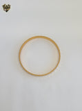 (1-4035) Gold Laminate - 6mm Two Tones Bangles - Dozen - BGO