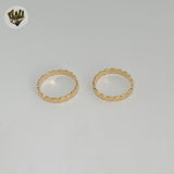 (1-3007-5) Gold Laminate - Circles Band Ring - BGF