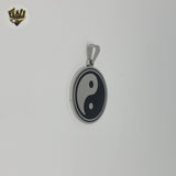 (4-2085) Stainless Steel - Ying Yang Pendants.