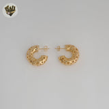 (1-2929) Gold Laminate - Carved Half Hoops - BGF