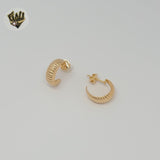 (1-2507) Gold Laminate - Carved Half Hoops - BGF