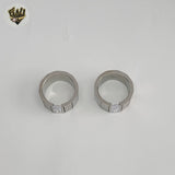 (4-0019-1) Stainless Steel - Zircon Ring.