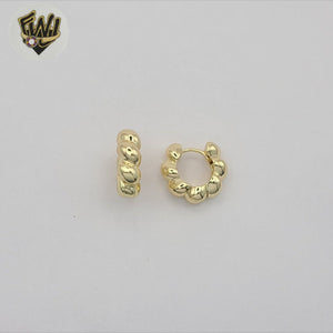 (1-2528-3) Gold Laminate - Twisted Hoops - BGO