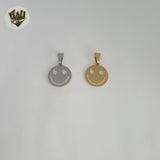 (4-2355-1) Stainless Steel - Smiling Face Pendants.