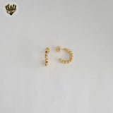 (1-2701-6) Gold Laminate - Balls Half Hoops - BGF