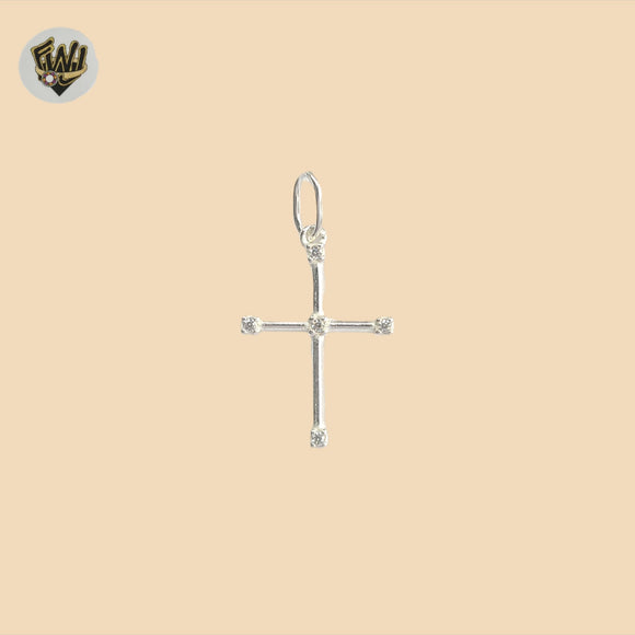 (2-1045) 925 Sterling Silver - Cross Pendant.