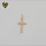 (1-2413-3) Gold Laminate -Zircon Cross Pendants - BGF