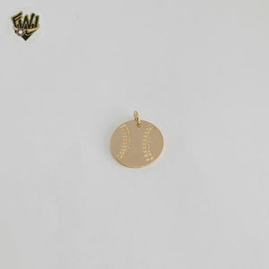 (1-2186-1) Gold Laminate - Baseball Pendants - BGF