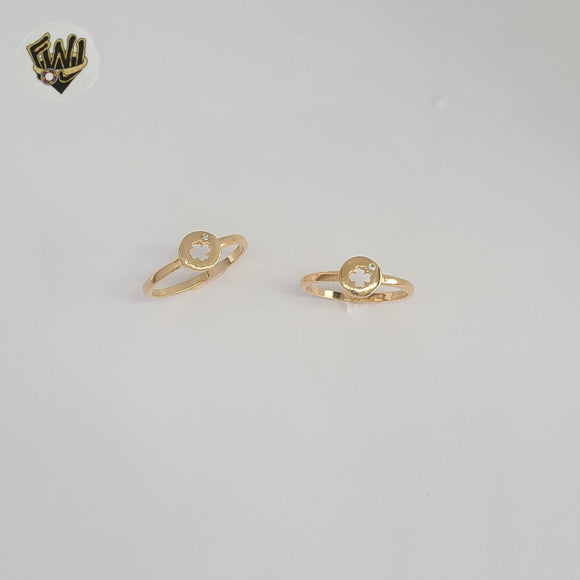 (1-3013) Gold Laminate - Flower Ring - BGF