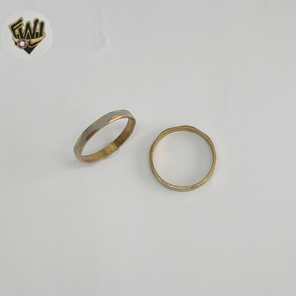 (4-0002-3) Stainless Steel - Two Tone Ring.