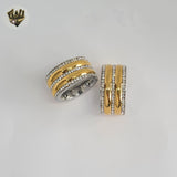 (4-0060-4) Stainless Steel - Double Band Ring.