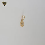 (1-2172) Gold Laminate -  Flower Pendants - BGF