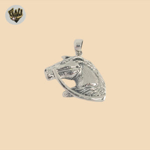 (2-1398) 925 Sterling Silver - Horse Pendants.