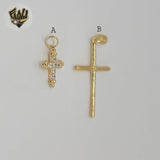 (1-2336) Gold Laminate - Cross Pendants  - BGF