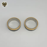 (4-0022-1) Stainless Steel - Tree Tones Ring.