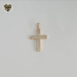 (1-2258-4) Laminado Oro - Colgantes Cruces - BGO