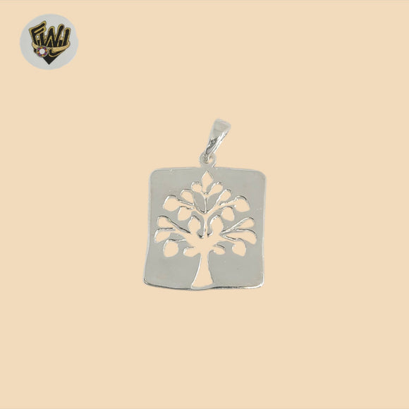 (2-1558) 925 Sterling Silver -Tree of Live Pendant.