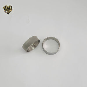 (4-0002-1) Stainless Steel - Carved Ring.