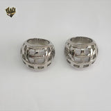 (4-0078) Acero inoxidable - Anillo para hombre con circonitas talladas.