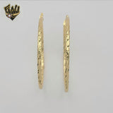 (1-2896) Gold Laminate Hoops - BGO