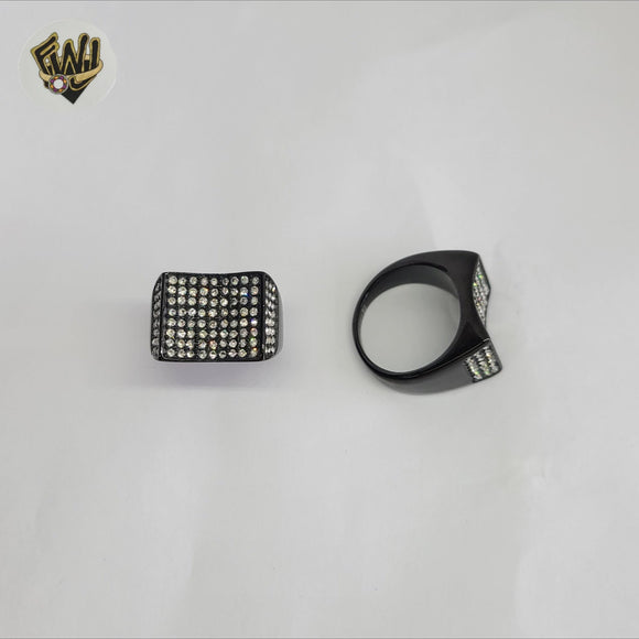 (4-0083-1) Stainless Steel - Zircon Ring.