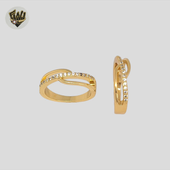 (1-3077-1) Gold Laminate - Zircon Band Ring - BGO