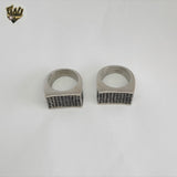 (4-0091-2) Stainless Steel - Zircon Men Ring.