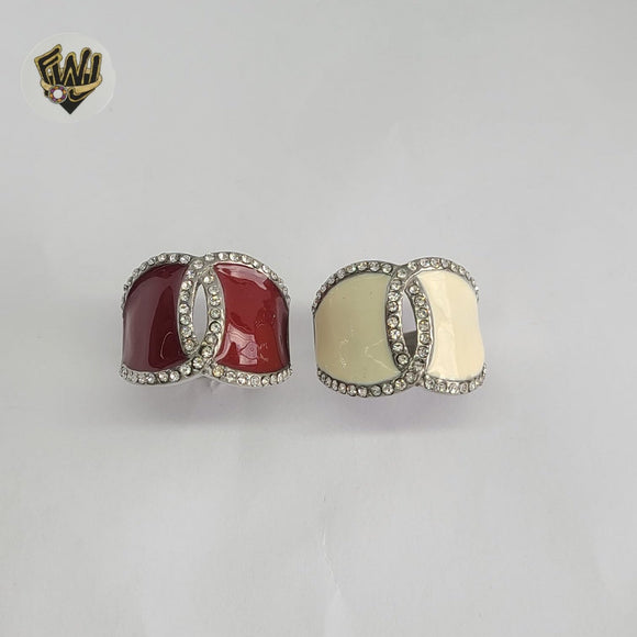 (4-0070-4) Stainless Steel - Zircon Ring.