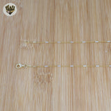 (2-8021) 925 Sterling Silver - Two Tone Rolo Chains 18".