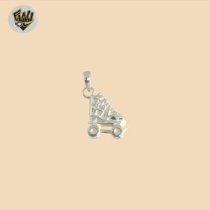 (2-1560) 925 Sterling Silver -  Roller Skate Pendant.