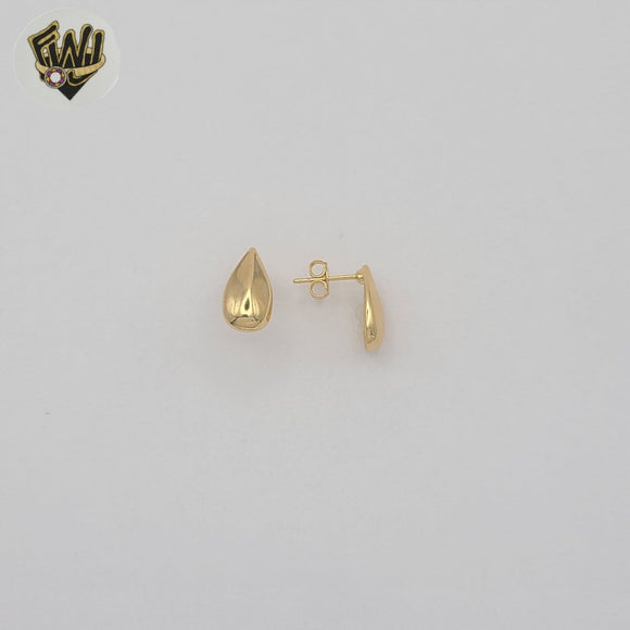 (1-1197-6) Gold Laminate - Tear Drop Earrings - BGF