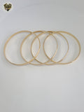 (1-4016-1) Gold Laminate - 5mm Carved Bangle - BGO