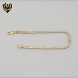 (1-0631) Gold Laminate - 1.5mm Tennis Bracelet - BGF