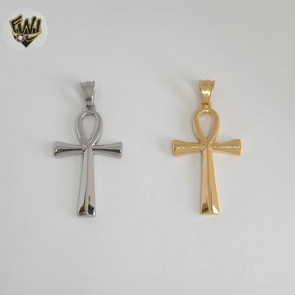 (4-2375) Stainless Steel - Ankh Cross Pendants.