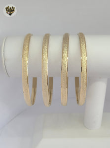 (1-4016-1) Gold Laminate - 5mm Carved Bangle - BGO